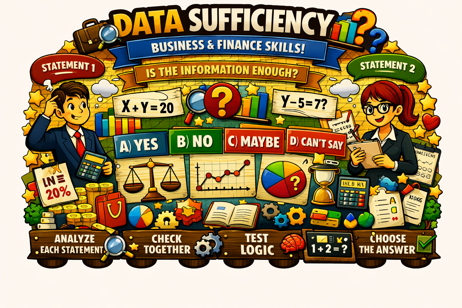 Data sufficiency reasoning concept