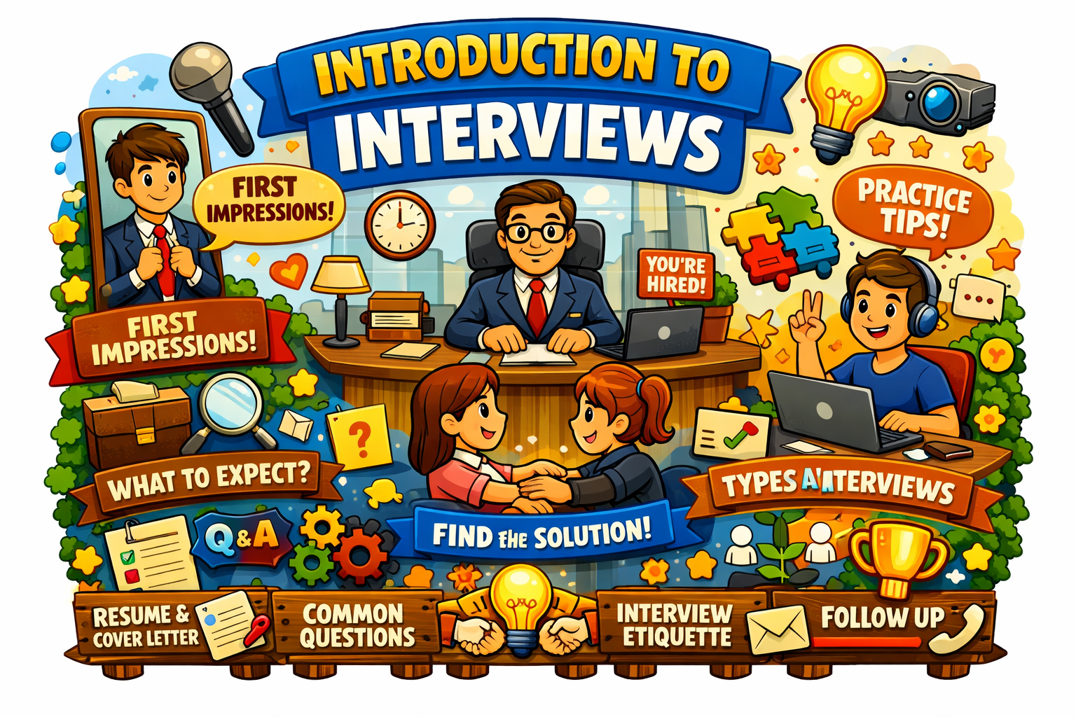 Introduction to interviews career readiness concept