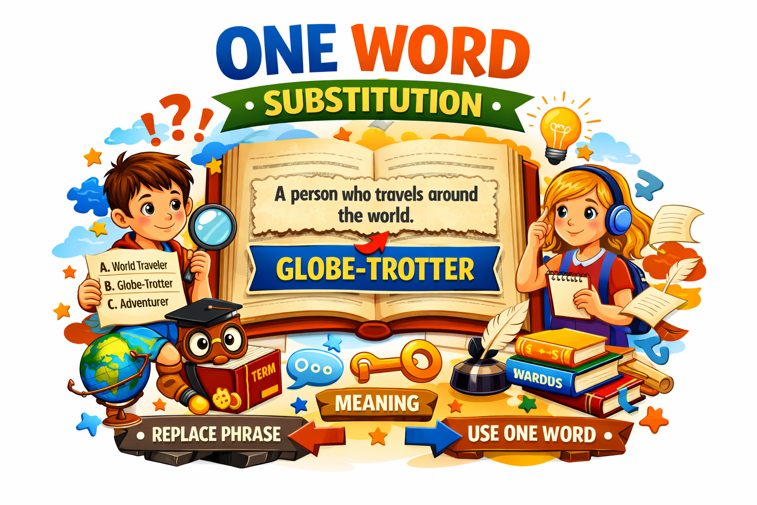 One word substitution concept