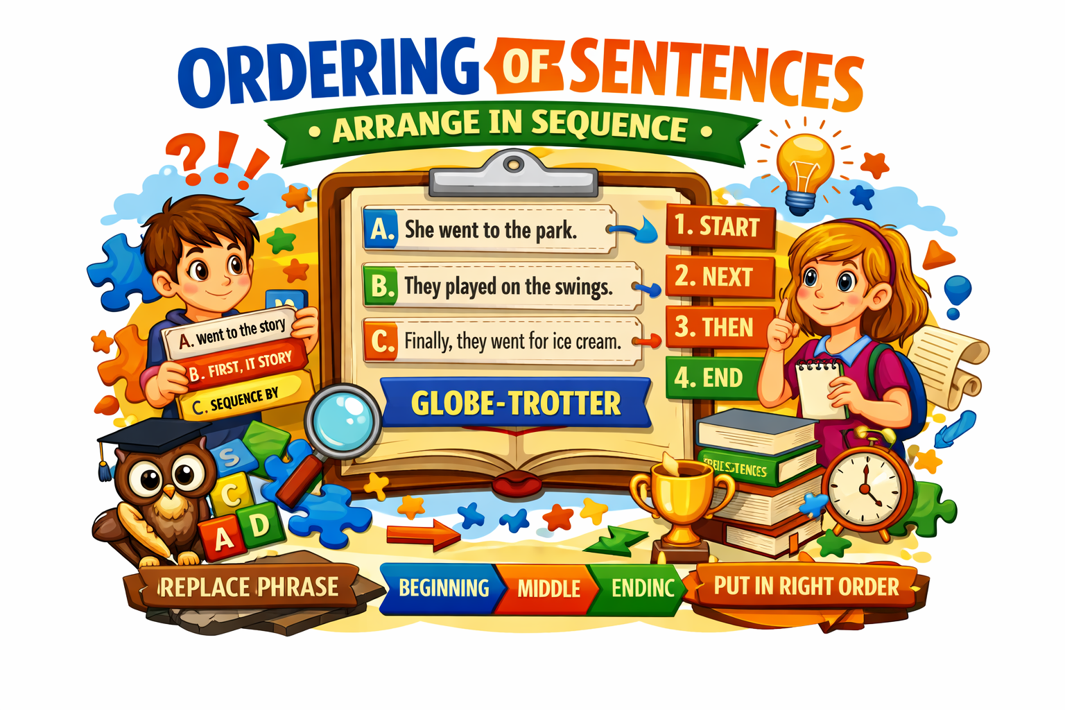 Ordering of sentences concept