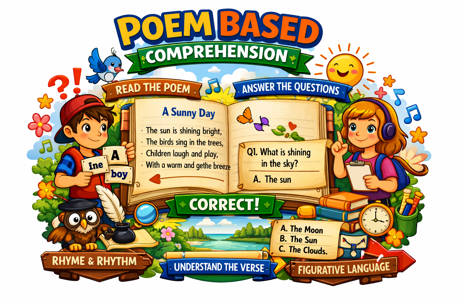 Poem based comprehension concept