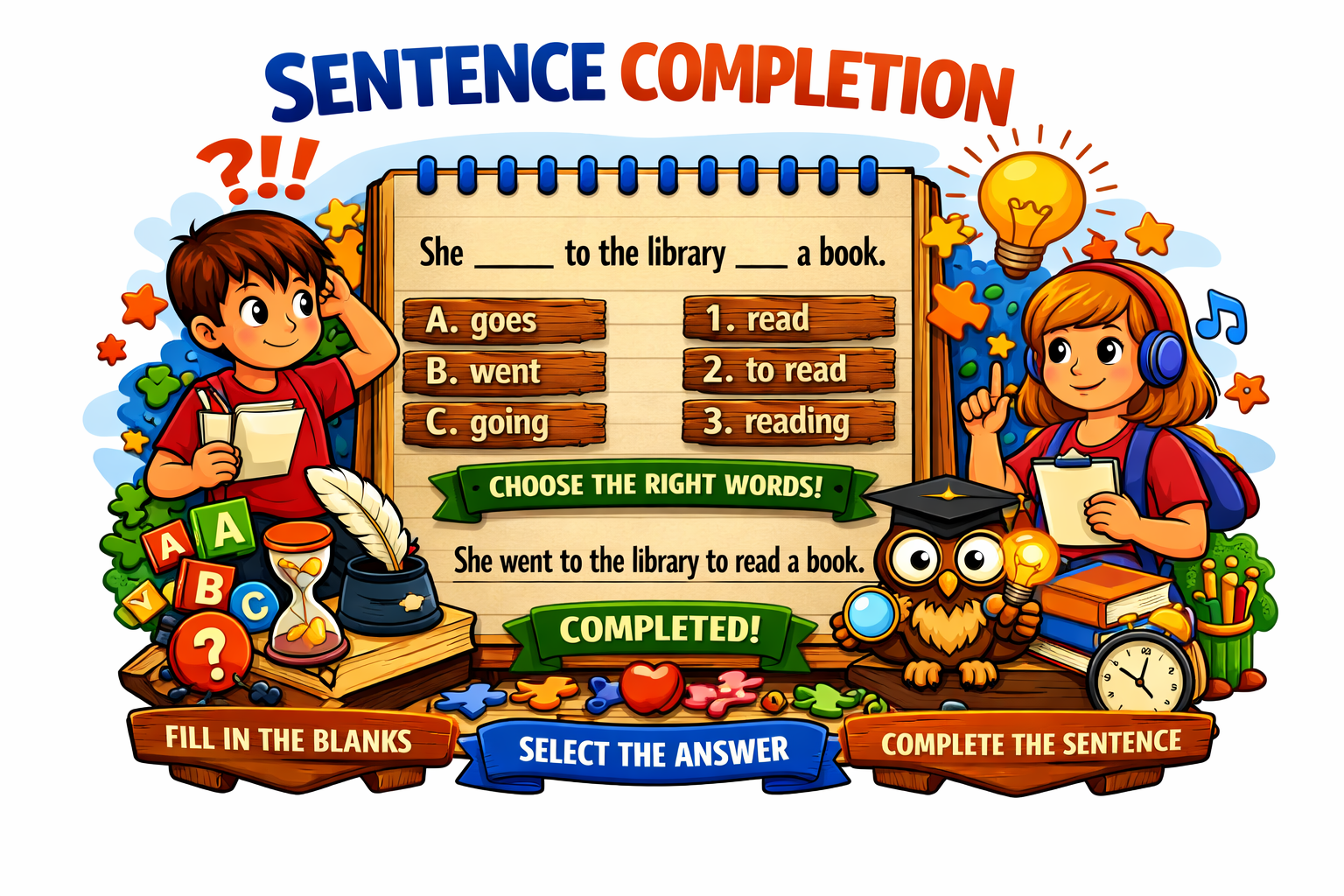 Sentence completion concept
