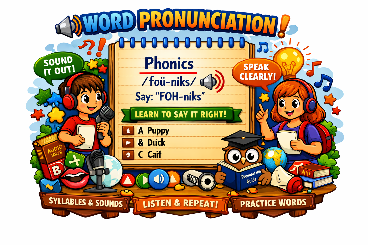 Word pronunciation concept