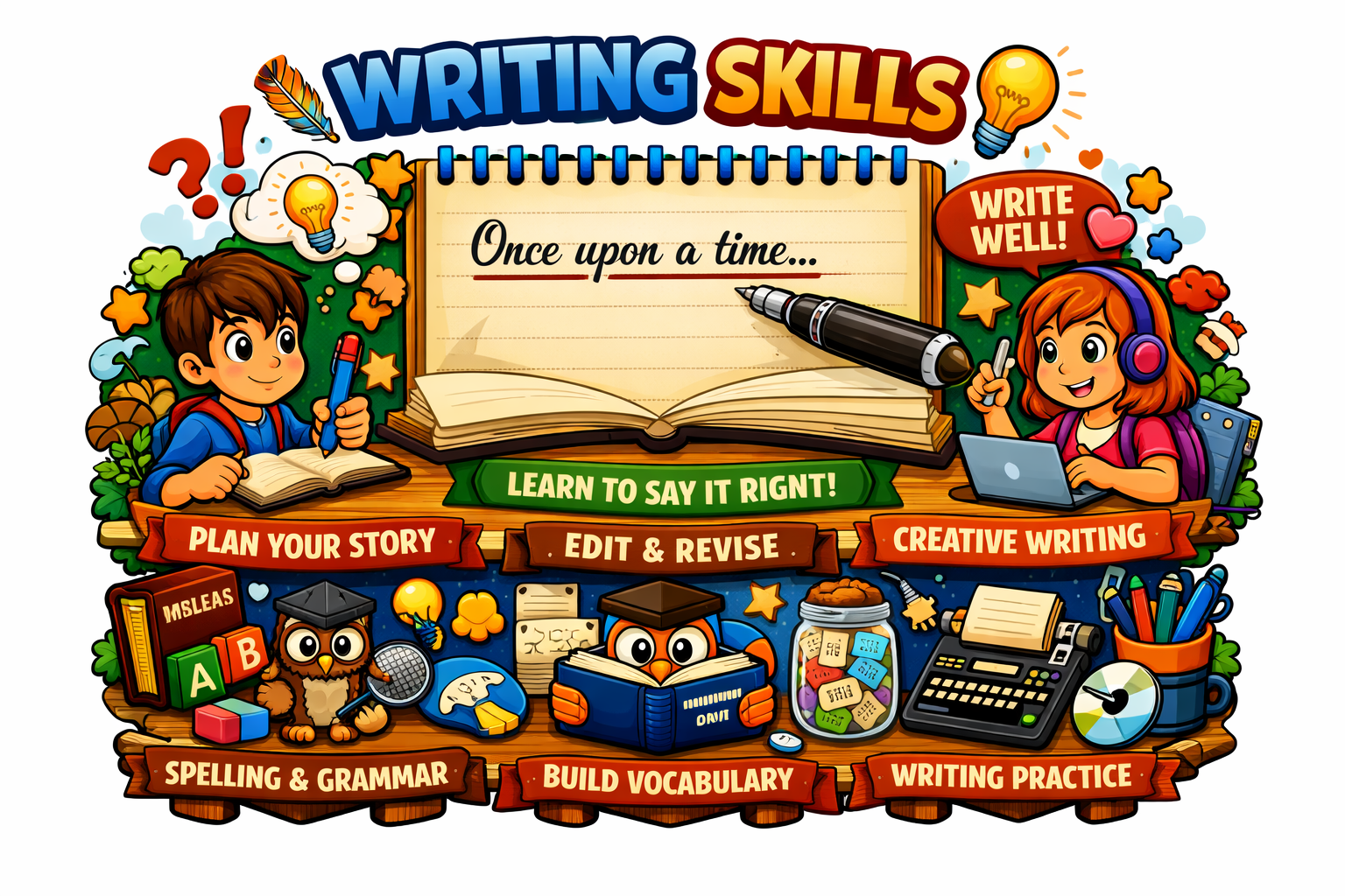 Writing skills concept